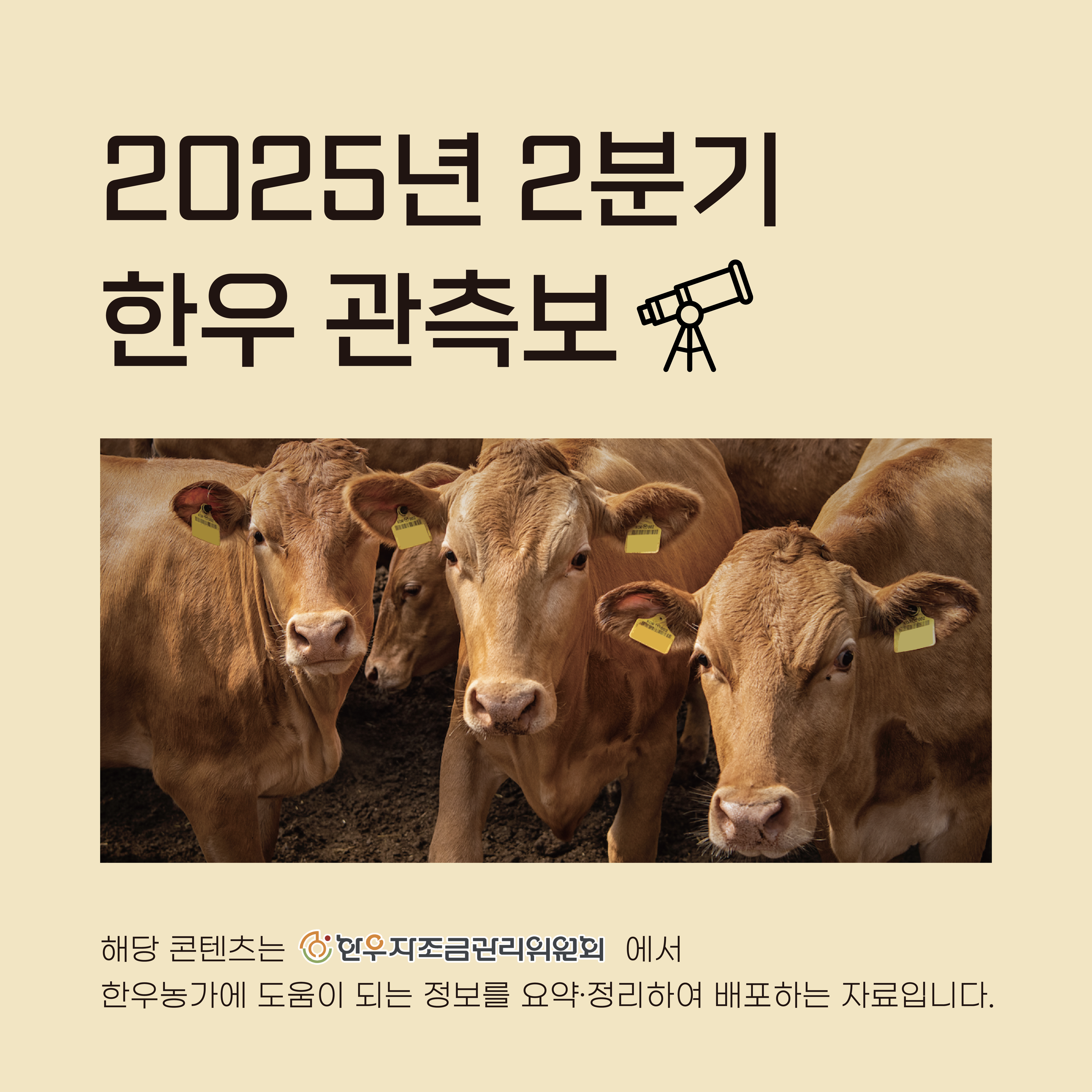 2025년 2분기 한우 관측보